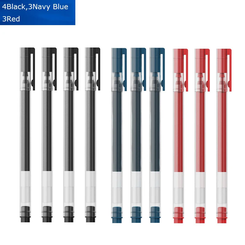 CowLost | product_id-beifa-5-10pcs-0-5mm-gel-pens-black-blue-red-ink-refills-large-capacity-water-based-office-school-pens |9