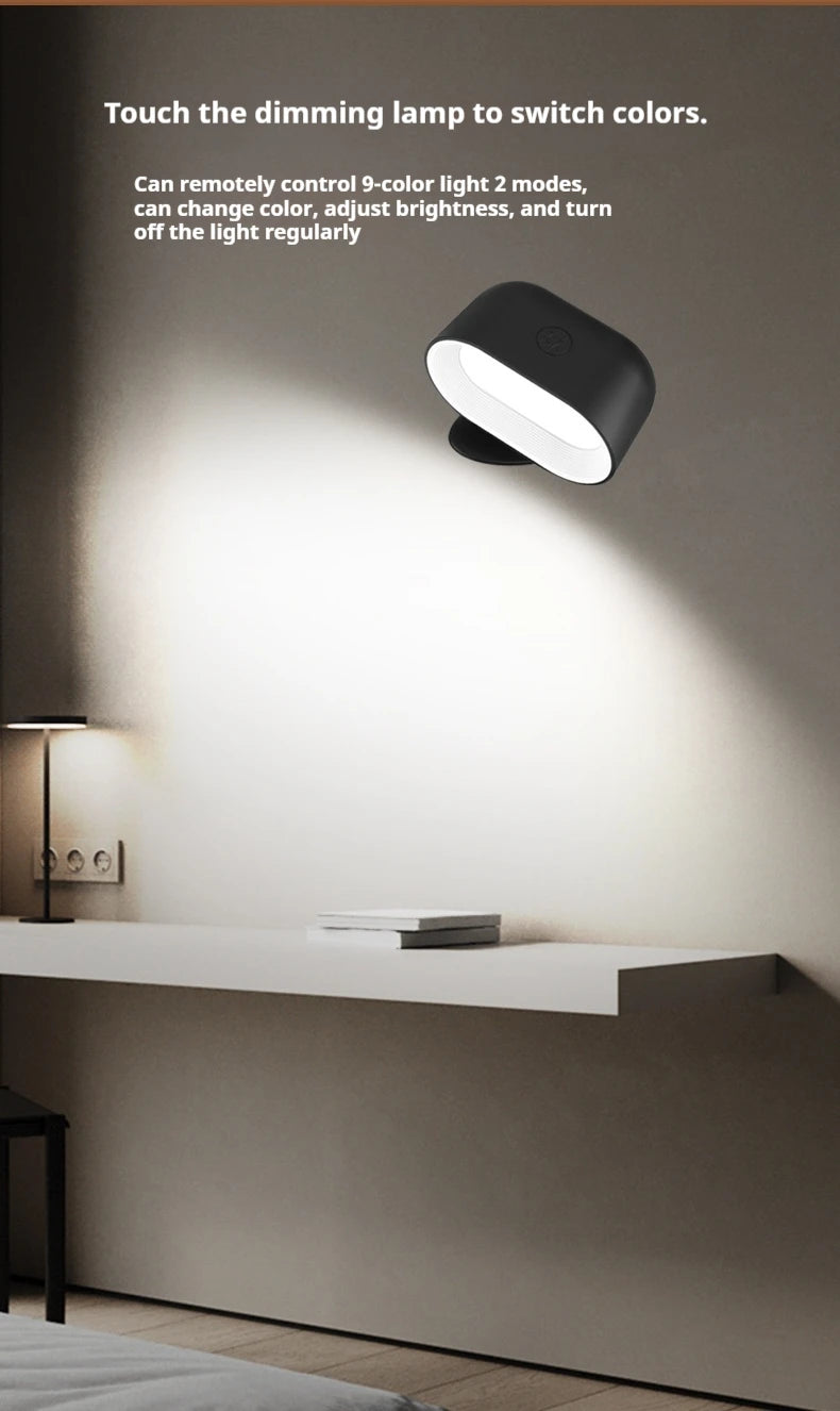 CowLost | product_id-rechargeable-led-wall-light-with-360-rotation-magnetic-touch-remote-control |20