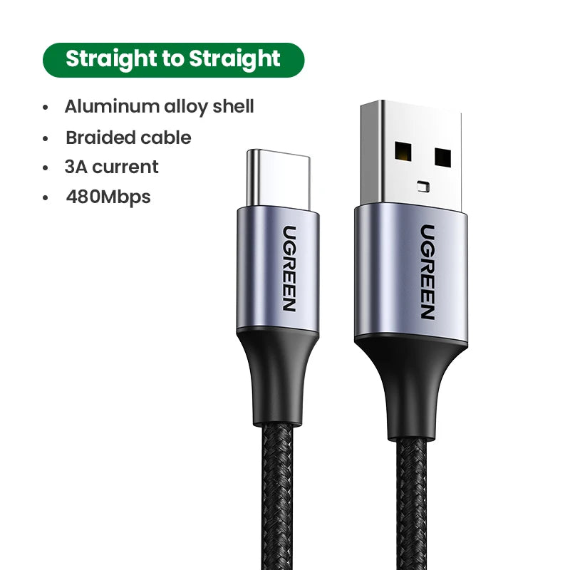 CowLost | ugreen-90-degree-usb-c-cable-nylon-fast-charge-usb-type-c-cable |24