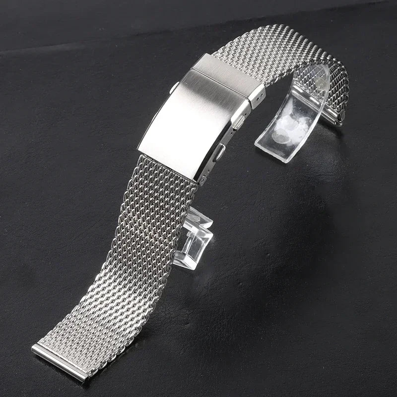 CowLost | 18mm-20mm-22mm-milanese-mesh-bracelet-for-big-wrist-extended-length-band-folding-buckle-men-luxury-stainless-steel-wristband |15