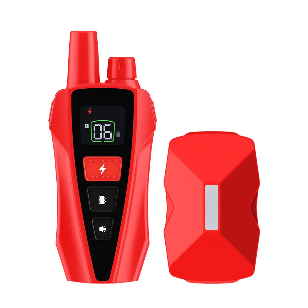 433MHz Waterproof Electric Dog Training Collar with Shock, Vibration & Light Anti-Bark Remote