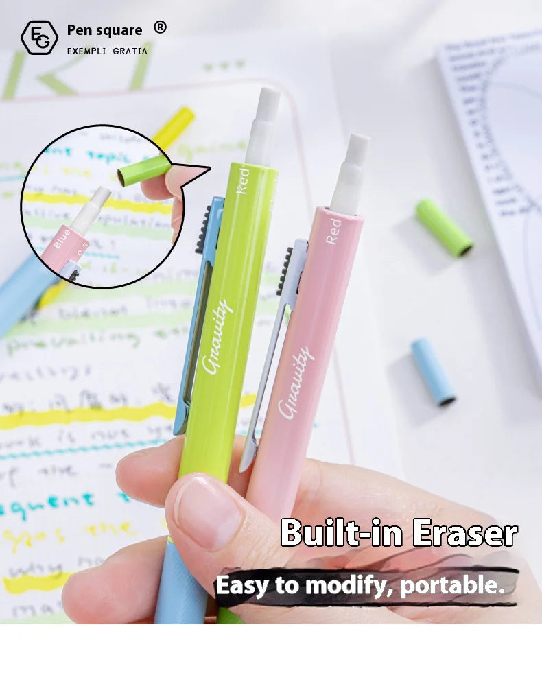 CowLost | product_id-black-technology-4-in-1-gravity-pen-with-metal-grip-multi-color-gel-ink-mechanical-pencil-for-school-and-office |15