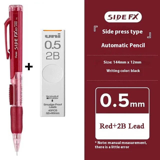 CowLost | product_id-pentel-japan-pd255-0-5mm-mechanical-pencil-side-push-non-retractable-for-drawing-and-sketching |9