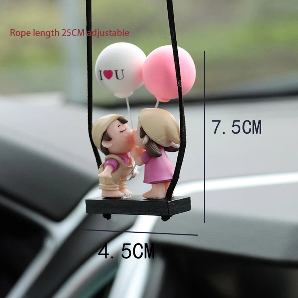 CowLost | gin-product_id-kiss-boys-and-girls-balloon-car-rearview-mirror-pendant-ornament |10