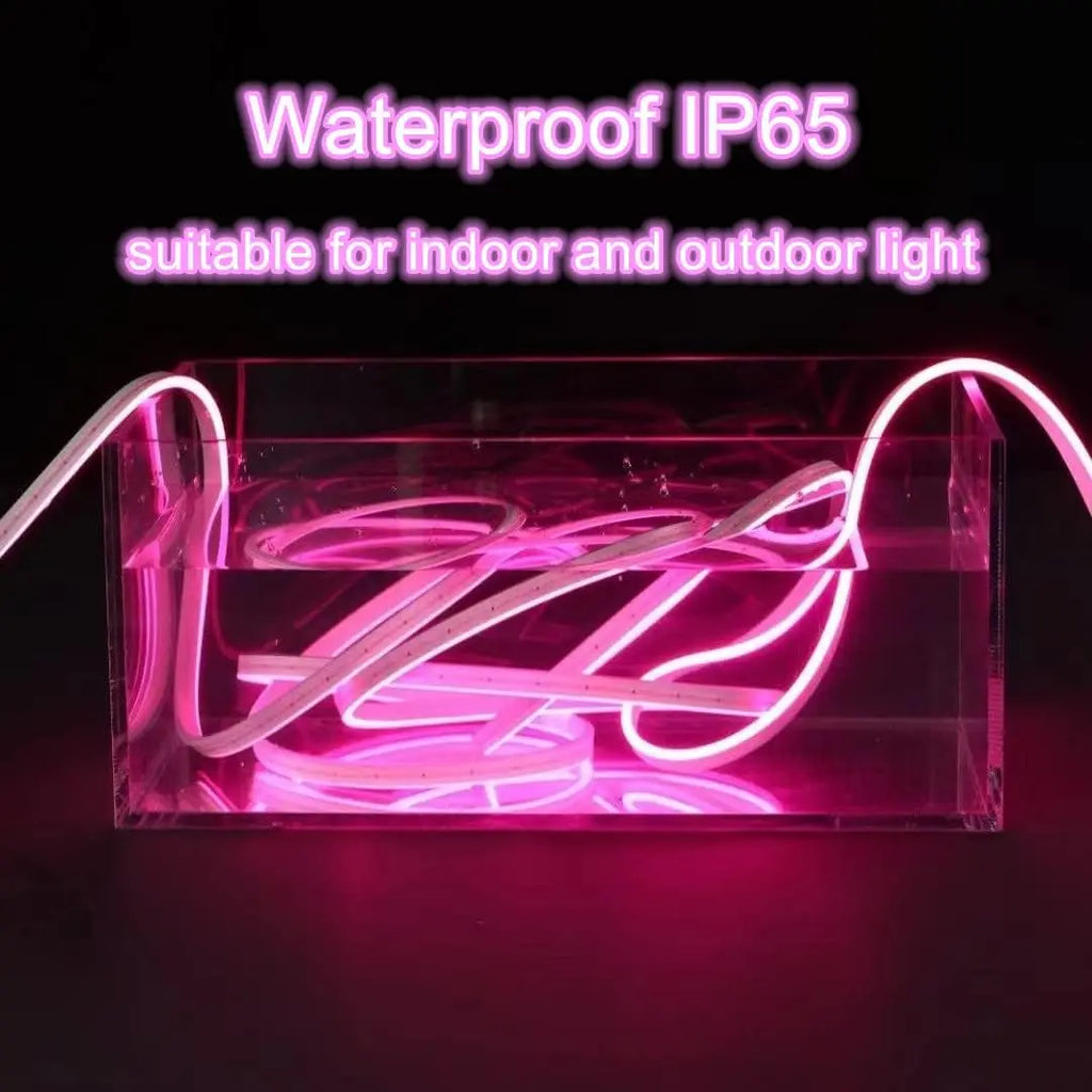 10M Warm White Neon LED Strip 120 LEDs/m IP65 Waterproof Cuttable for Indoor Outdoor Decor