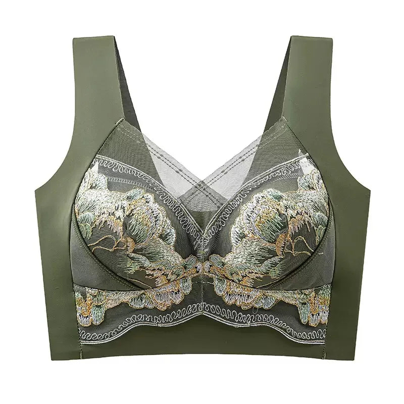CowLost | product_id-womens-large-embroidered-comfortable-stainless-steel-free-sports-vest-bra |7