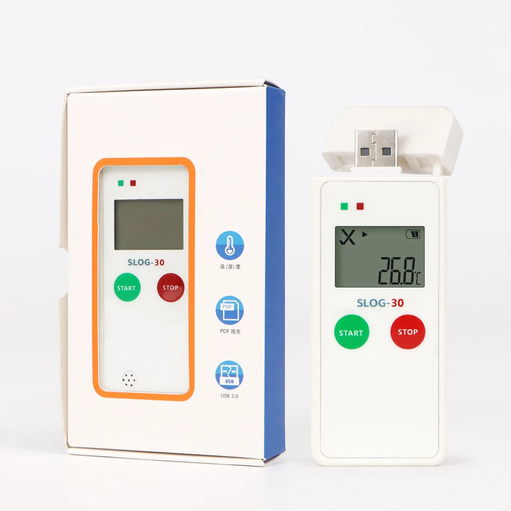 Reusable USB Temperature Data Logger 65000 Sets PDF Report for Food Medicine Vaccine Cold-Chain