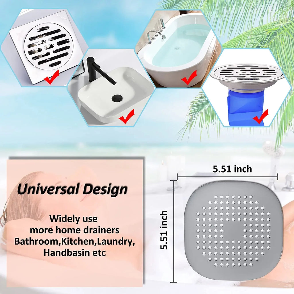 CowLost | product_id-silicone-drain-stopper-hair-catcher-sink-strainer-for-kitchen-bathroom |5