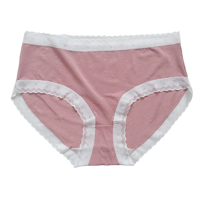 CowLost | 1pc-low-rise-briefs-women-panties-ice-silk-underwear-solid-color-breathable-panty-female-underpants-sexy-lingerie-m-xl |9