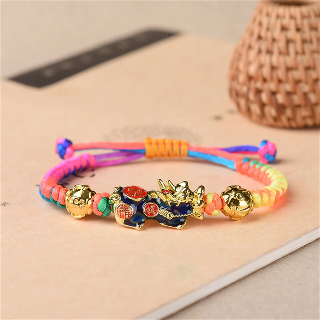 Feng Shui Pixiu Changing Color Prayer Beads Bracelet for Men and Women