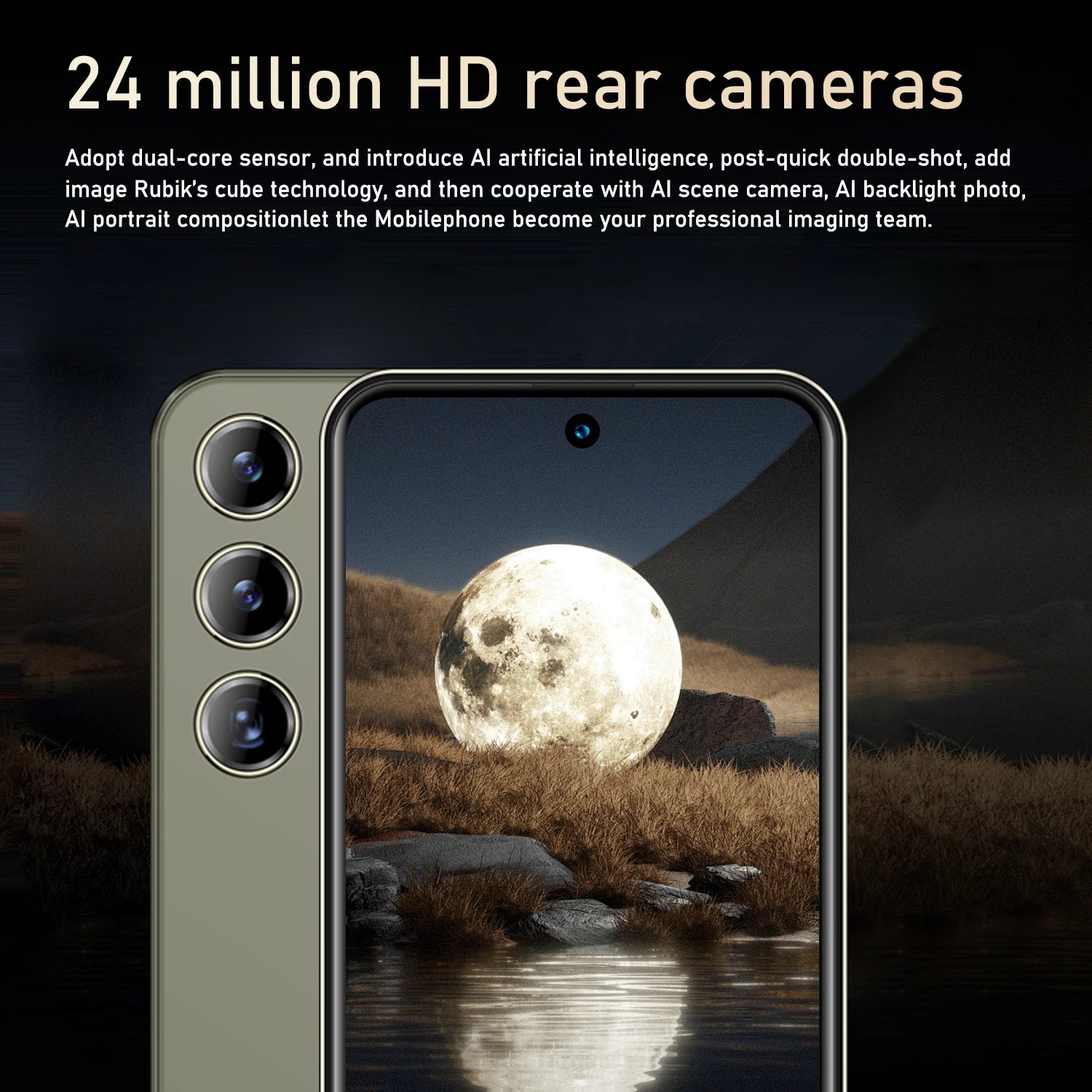 CowLost | fuffi-s24-pro-smartphone-android-4300mah-12gb-ram-512g-rom-6-56-inch-phone-720x1612hd-24mp-48mp-4g-network-mobile-phone |3