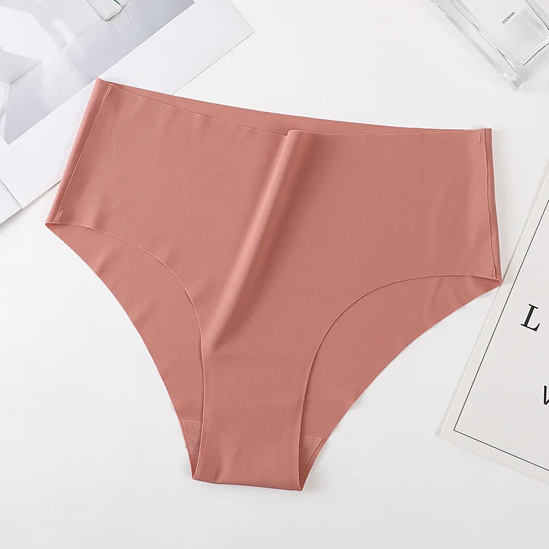 CowLost | product_id-3pcs-women-high-waist-seamless-breathable-ice-silk-stretch-panties-xs-xl |6