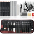 CowLost | standard-erasers-product_id-29pcs-portable-drawing-and-sketching-pencil-set-with-charcoal-sharpener-and-eraser |1