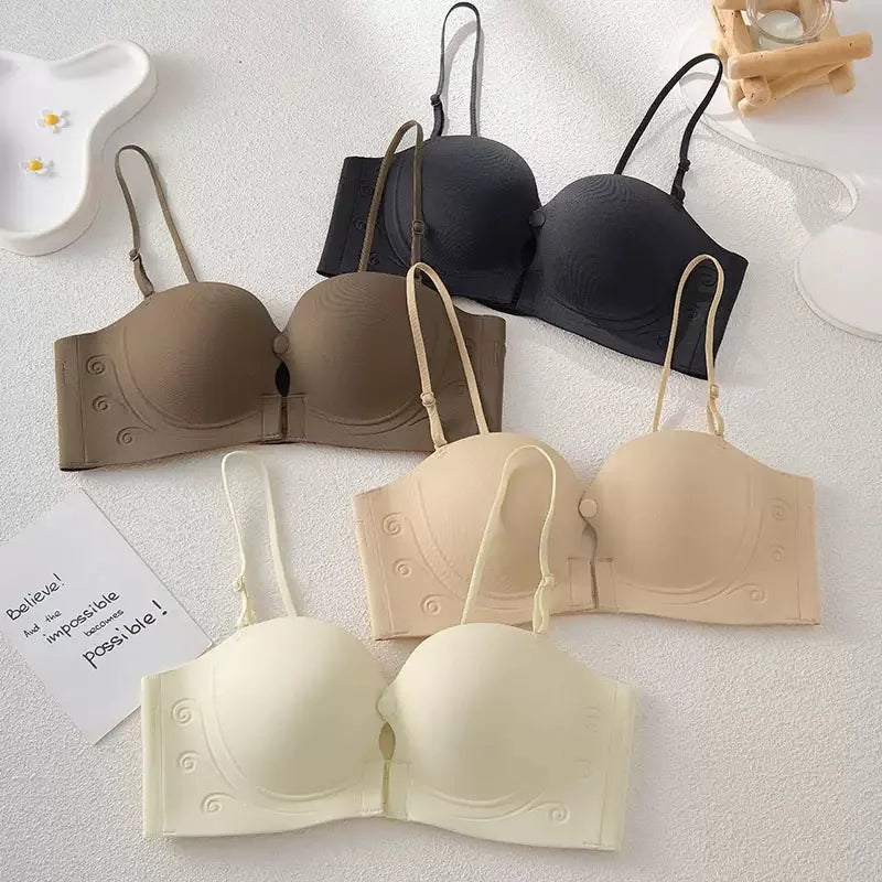 CowLost | product_id-front-buckle-strapless-non-slip-invisible-bra-for-small-breasts-gathered-seamless |1