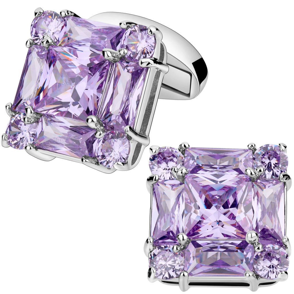CowLost | clothing-accessories-trendy-zircon-square-cufflinks-for-men |17