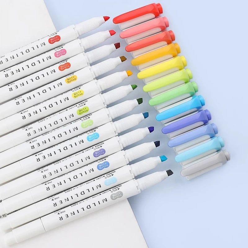 CowLost | product_id-zebra-5-10pcs-double-ended-twin-tip-highlighter-set-for-school-office |4