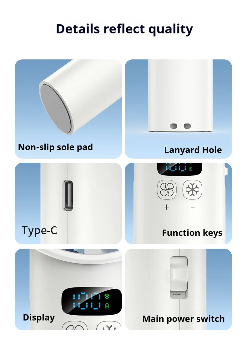 CowLost | product_id-homefish-usb-rechargeable-handheld-ice-compress-cooling-fan-with-led-display-for-travel-and-camping |17