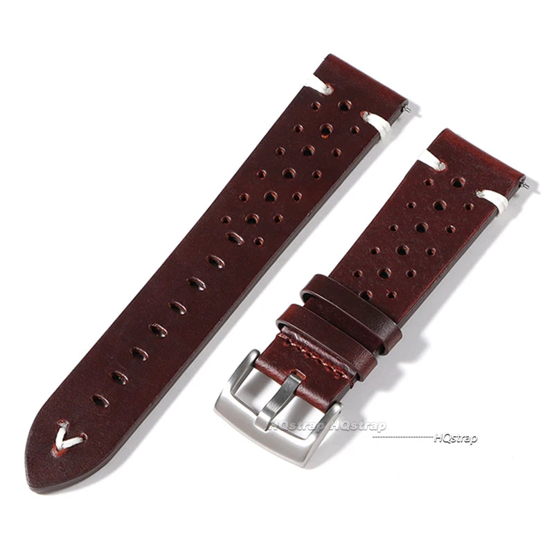 CowLost | product_id-breathable-genuine-cowhide-leather-quick-release-watch-strap-20mm-22mm-black-red-yellow-brown-unisex |11