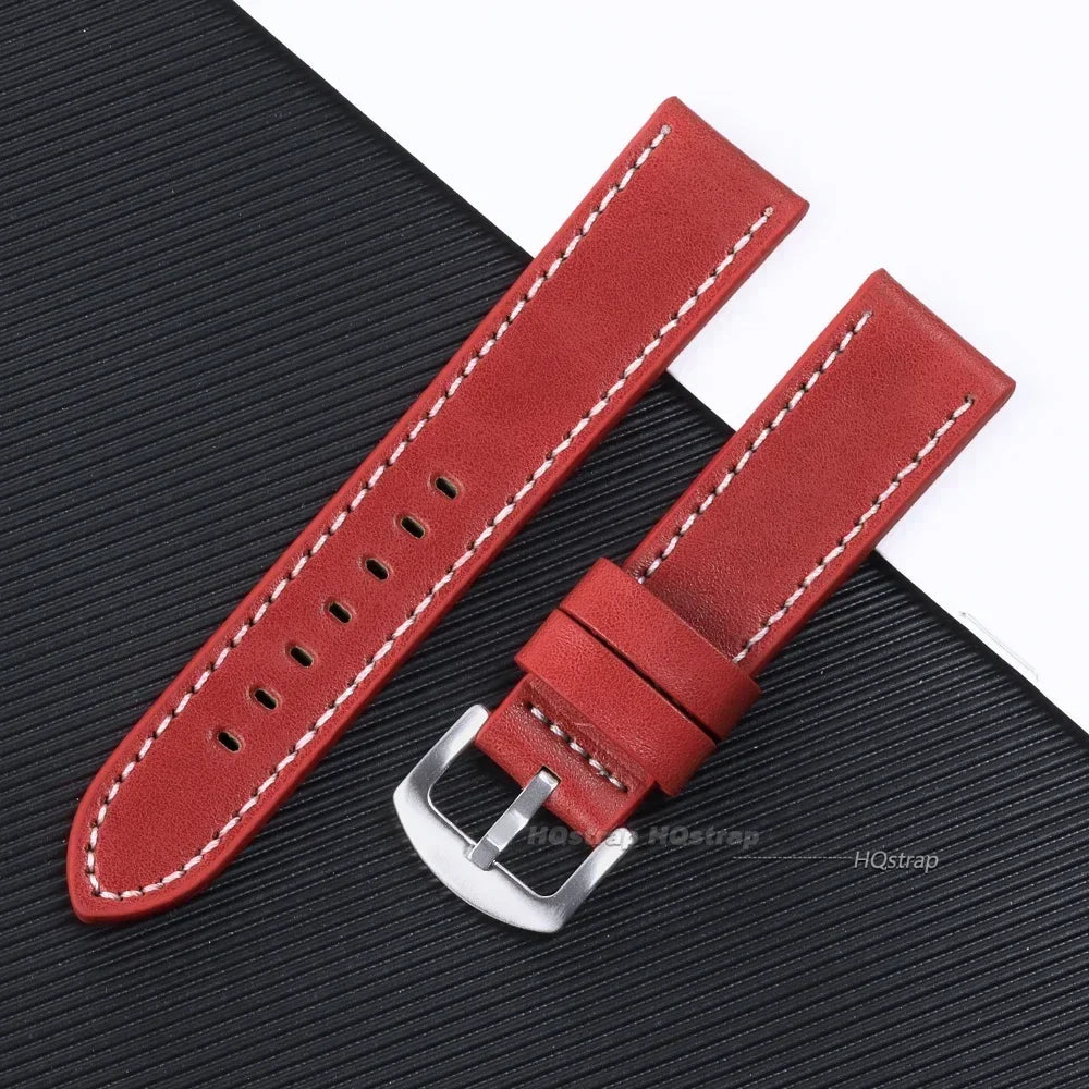 CowLost | product_id-hqstrap-genuine-leather-vintage-matte-watchband-18-24mm-for-men-women |18