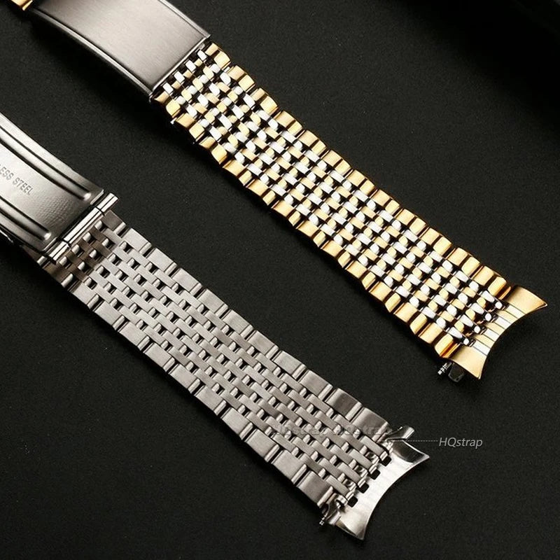 CowLost | product_id-curved-end-stainless-steel-omega-seamaster-replacement-bracelet-18-20mm-unisex-strap |9