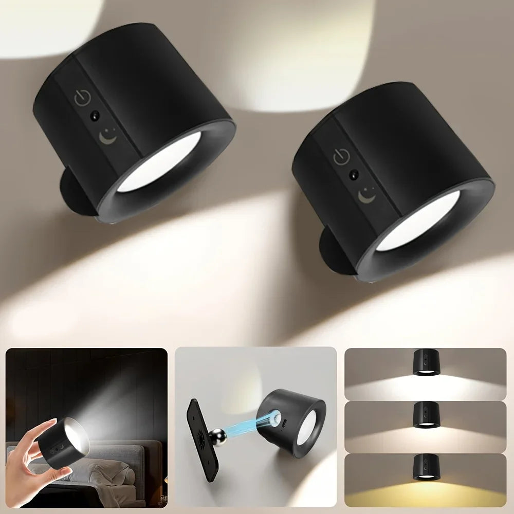 CowLost | product_id-rechargeable-magnetic-touch-led-wall-lamp-with-360-rotation-and-wireless-remote-for-bedroom-and-living-room |6