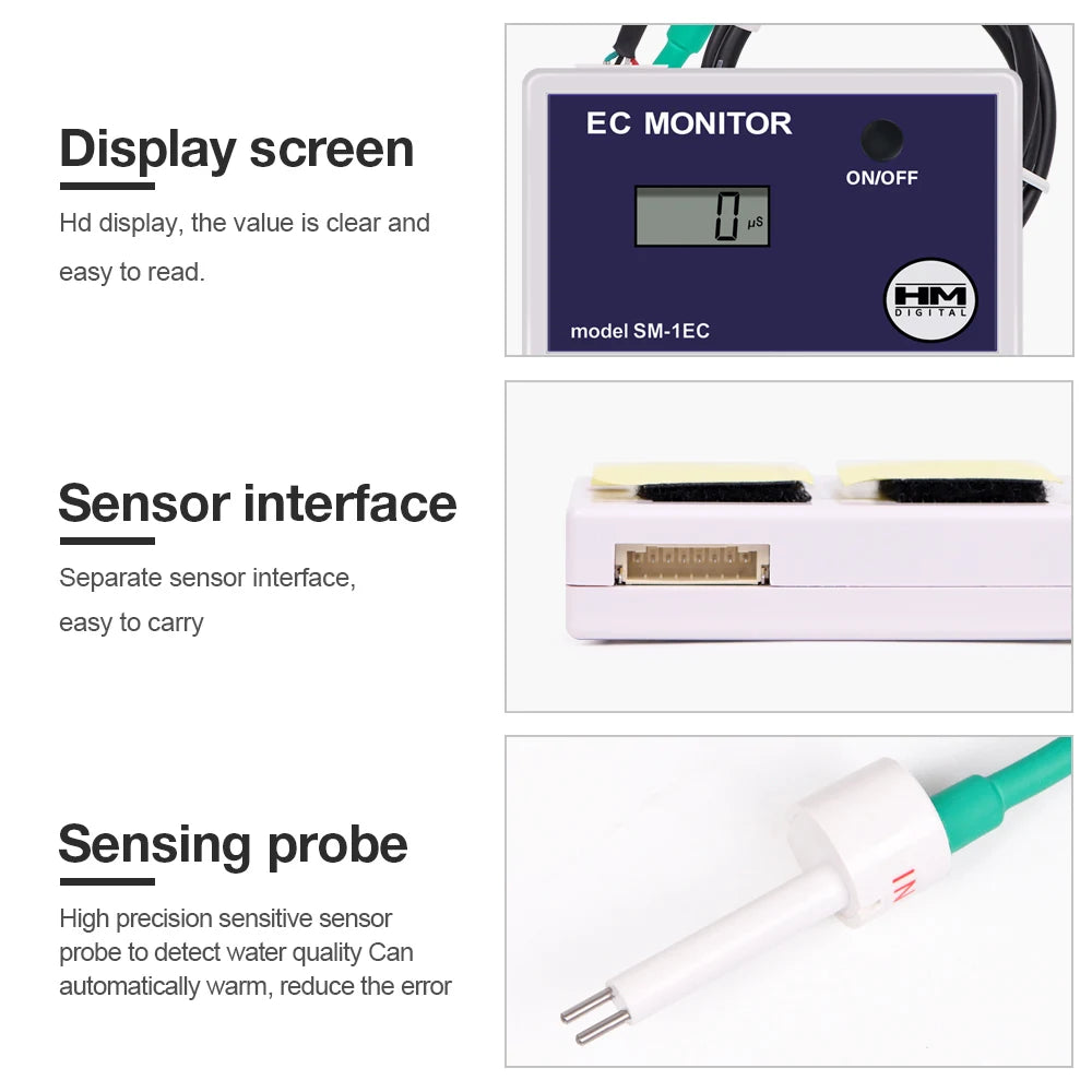 HM Digital Online Water Quality Tester LCD TDS/EC Meter PPM Detection for Pool Laboratory