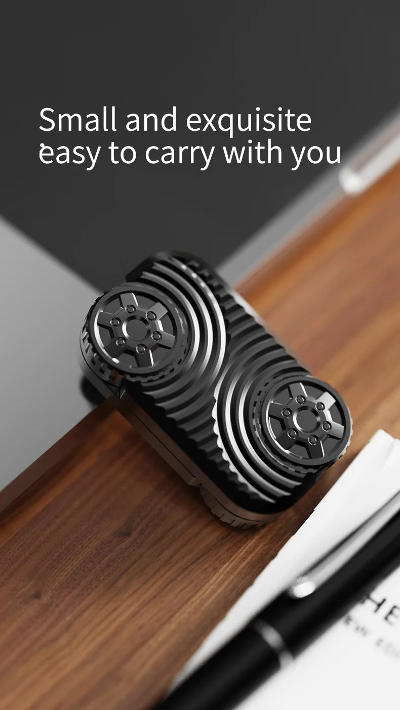 CowLost | wheel-edc-push-slider-metal-finger-gyro-desk-fidget-toys-adhd-anxiety-relief-decompression-games-for-adults-stress-relief-gifts |10