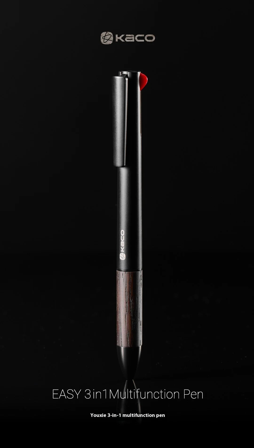 CowLost | product_id-kaco-easy-3-in-1-wooden-metal-0-5mm-gel-pen-and-mechanical-pencil-multi-purpose-writing-pen |7