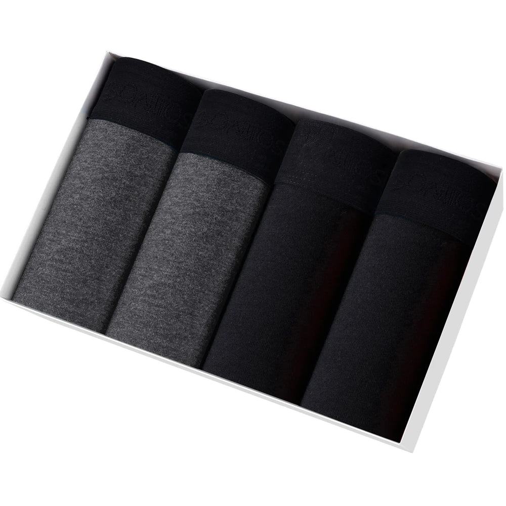 CowLost | activewear-pants-4pcs-mens-cotton-boxer-underpants |37