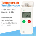 USB Temperature Data Logger 65000 Points PDF Recorder for Food, Medicine, Warehouse Transport