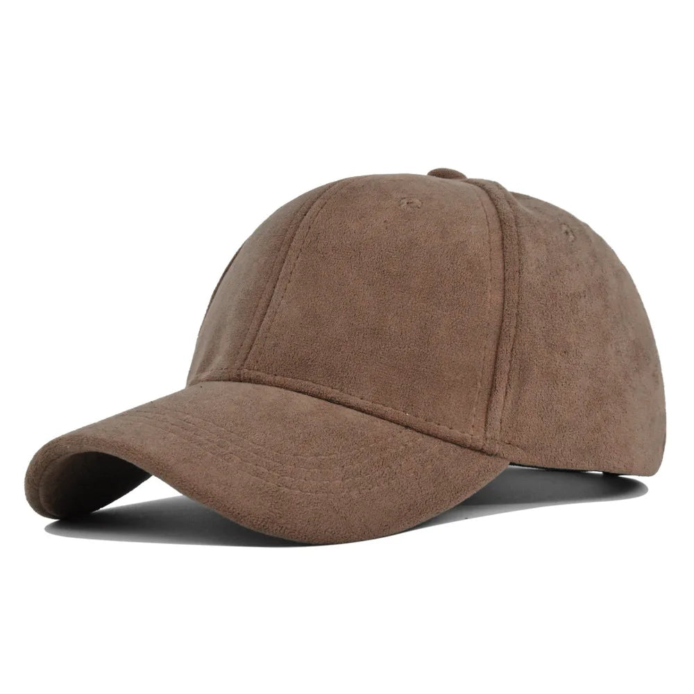 CowLost | solid-suede-retro-baseball-caps-for-men-women |22