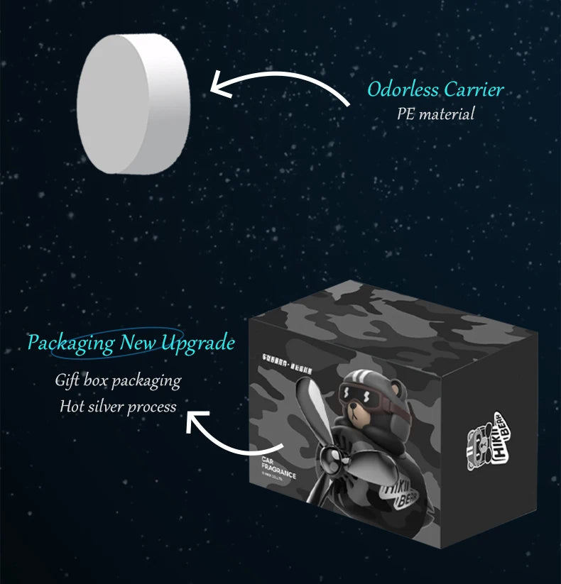 CowLost | product_id-unscented-diy-car-vent-diffuser-with-rotating-propeller-pilot-bear-ornament |13