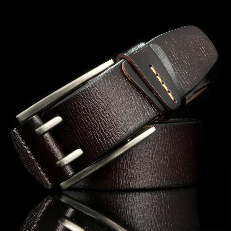 CowLost | 4cm-wide-vintage-style-pin-buckle-genuine-leather-belts-for-men |10