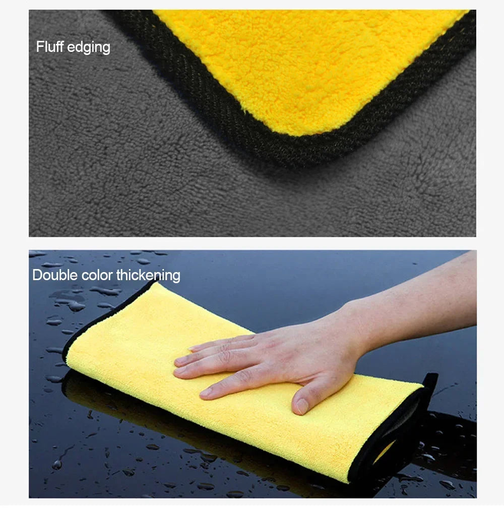 CowLost | shop-towels-general-purpose-cleaning-cloths-product_id-car-wash-absorbent-microfiber-cleaning-towels-thickened-yellow-30-40-60cm |14