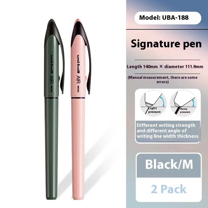 CowLost | product_id-uni-ball-air-uba-188-black-gold-series-gel-pen-quick-dry-high-end-office-pen |32