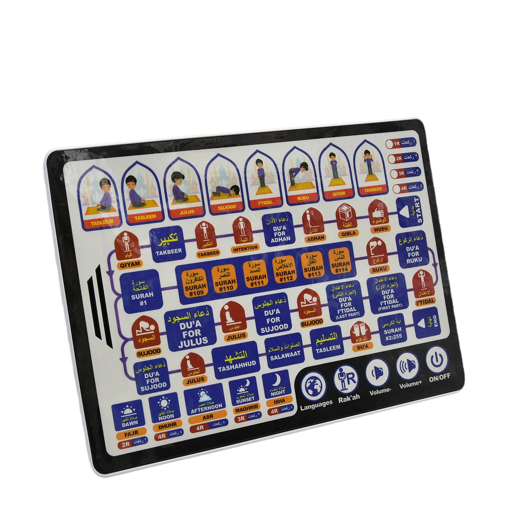 7 Languages Arabic Alphabet Learning Tablet Kids Interactive Educational Touch Pad Gift