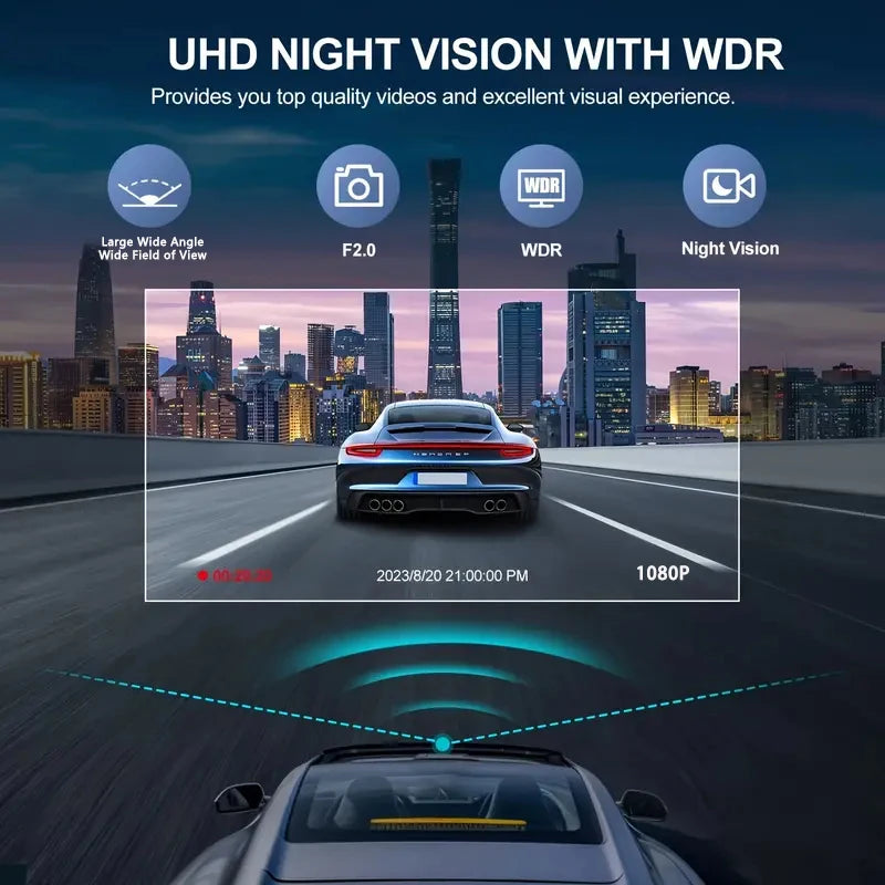CowLost | product_id-baideluo-3-channel-1080p-car-dash-cam-with-rear-view-recorder |5
