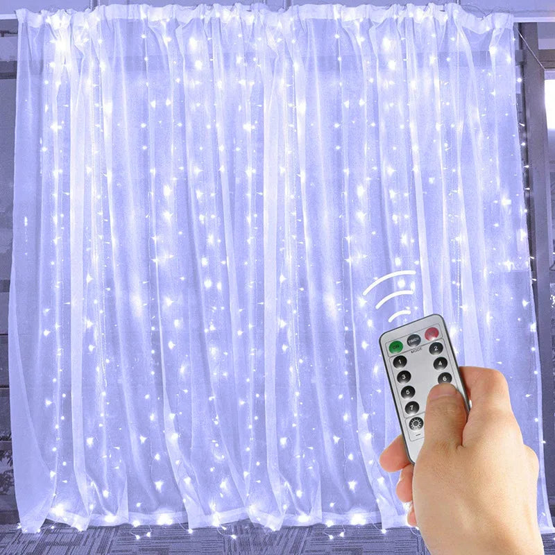 CowLost | product_id-led-fairy-string-curtain-lights-usb-remote-8-modes-christmas-holiday-decor |26