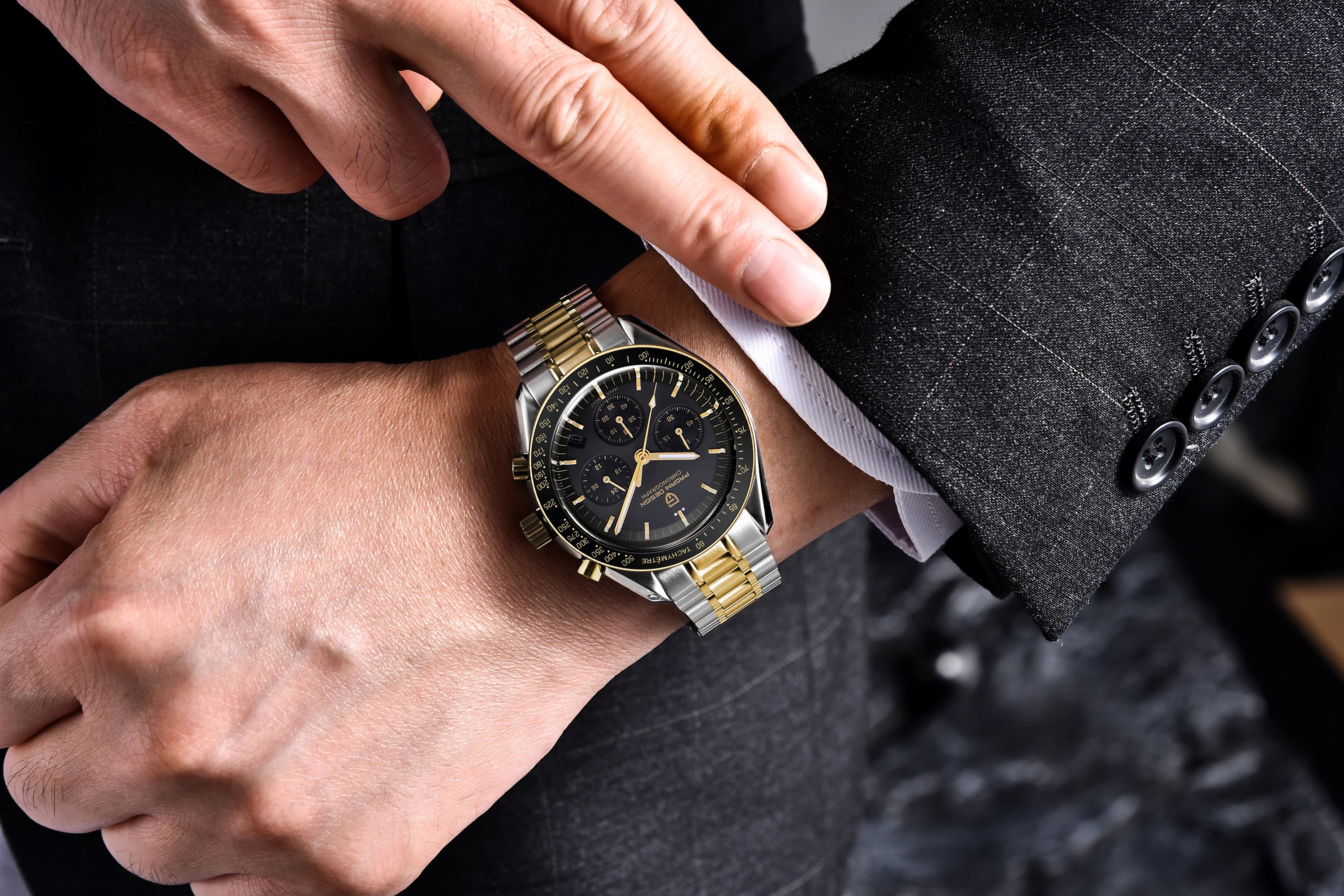 CowLost | pagani-design-2025-silver-gold-moon-luxury-quartz-watches |8