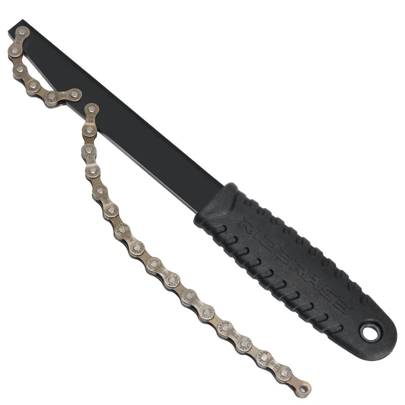 CowLost | bicycle-cassette-flywheel-wrench-steel-bike-repair-tool-chain-whip-flywheel-removal-tools-electroplated-anti-rust-heat-treated |7