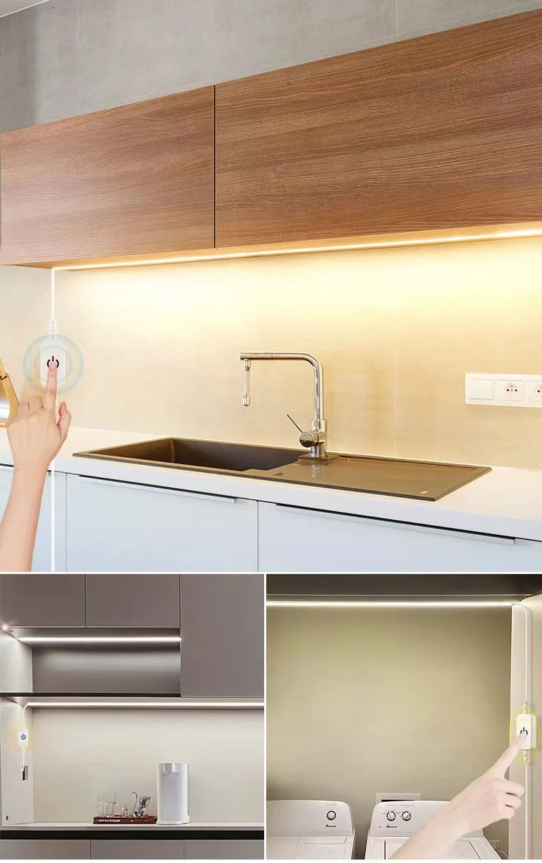 CowLost | light-ropes-strings-product_id-5v-usb-cob-led-strip-light-320-leds-m-touch-dimmer-flexible-tape-non-waterproof-for-room-cabinet-mirror-backlight |10