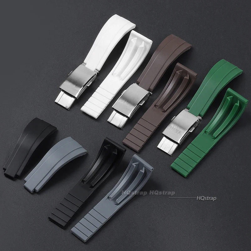 CowLost | product_id-20mm-silicone-rubber-watchband-for-rolex-submariner-gmt-master-daytona-black-red-green-blue |4