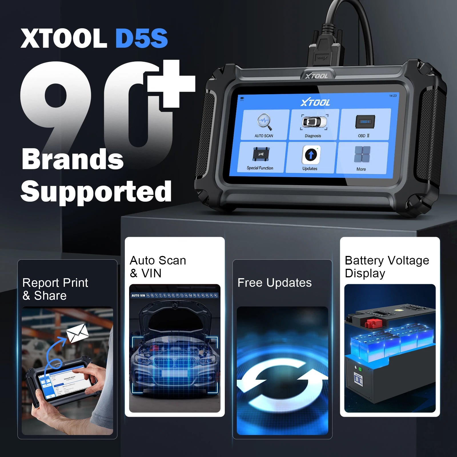 CowLost | xtool-d5s-car-diagnostic-tools-5-system-auto-obd2-scanner-ecu-reset-abs-epb-srs-engine-at-scanner-16-reset-lifetime-free-update |5