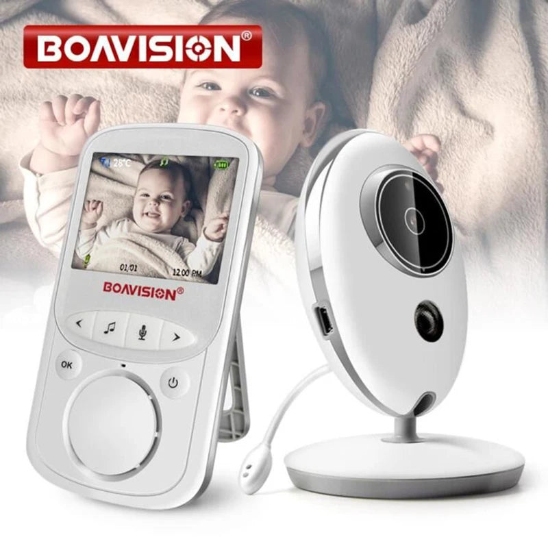 CowLost | wireless-lcd-audio-video-baby-monitor-vb605-radio-nanny-music-intercom-ir-24h-portable-baby-camera-baby-walkie-talkie-babysitter |1