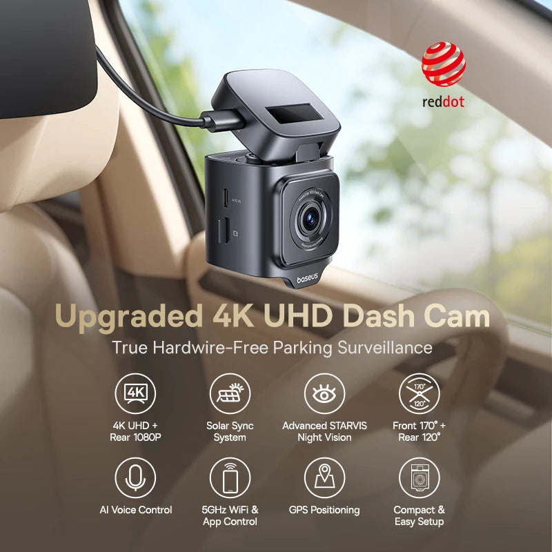 CowLost | baseus-vd1-pro-4k-1080p-dash-cam-uhd-car-camera |2
