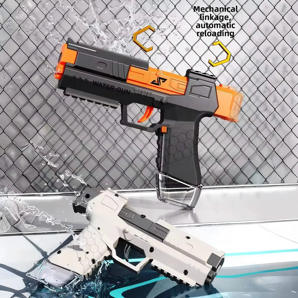 Funny Manual Water Pistol Toy Portable Squirt Gun for Outdoor Summer Beach Pool