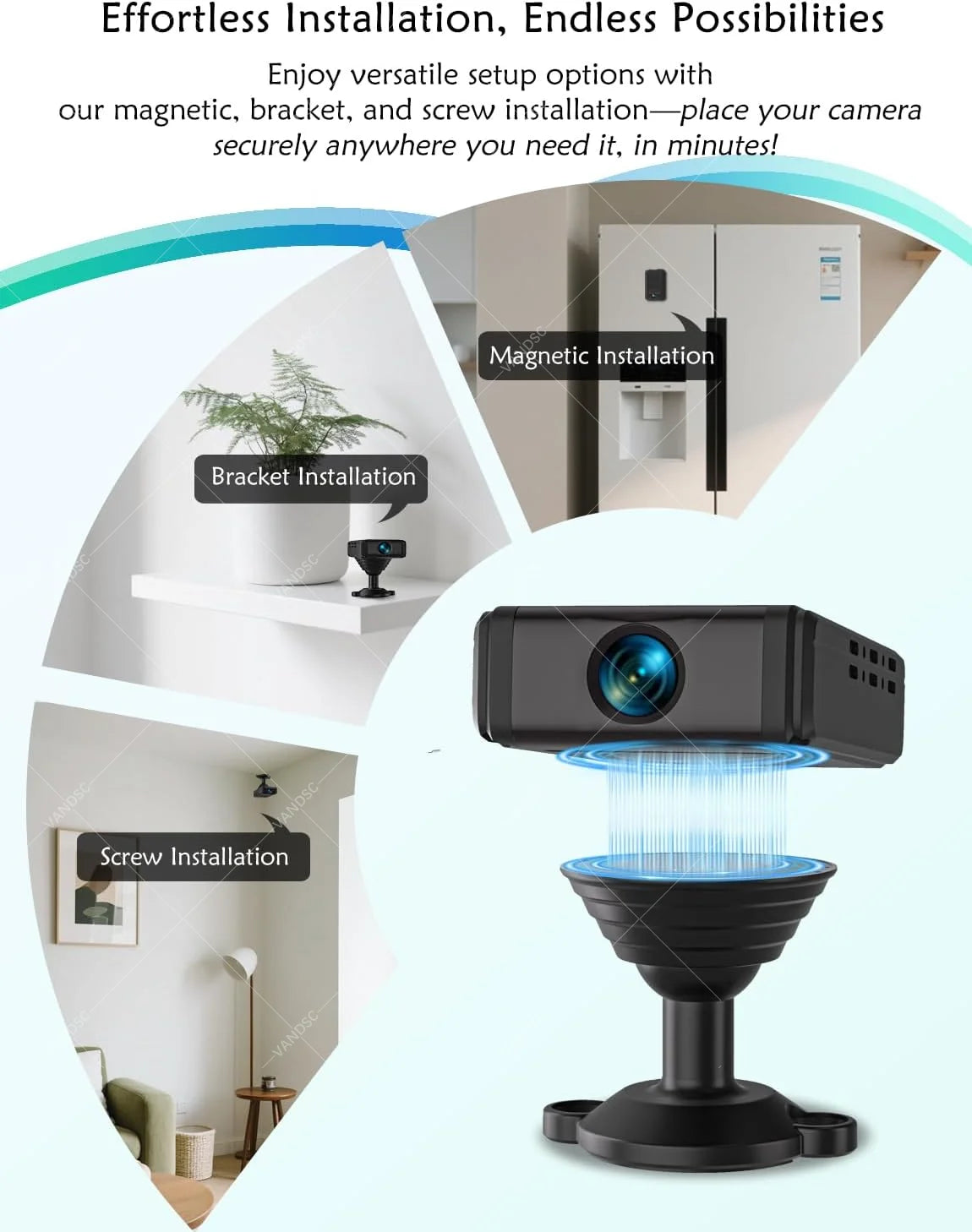 CowLost | product_id-vesafe-mini-4k-wifi-security-camera-with-180-rotating-lens-cloud-sd-storage-motion-detection-no-wifi-recording |6