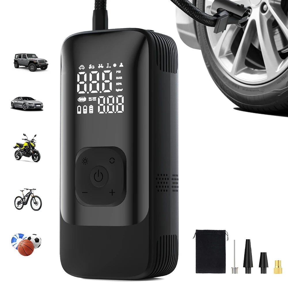 CowLost | motorcycle-tires-product_id-yiju-wireless-portable-electric-car-air-pump-with-lcd-digital-display-for-tires |1
