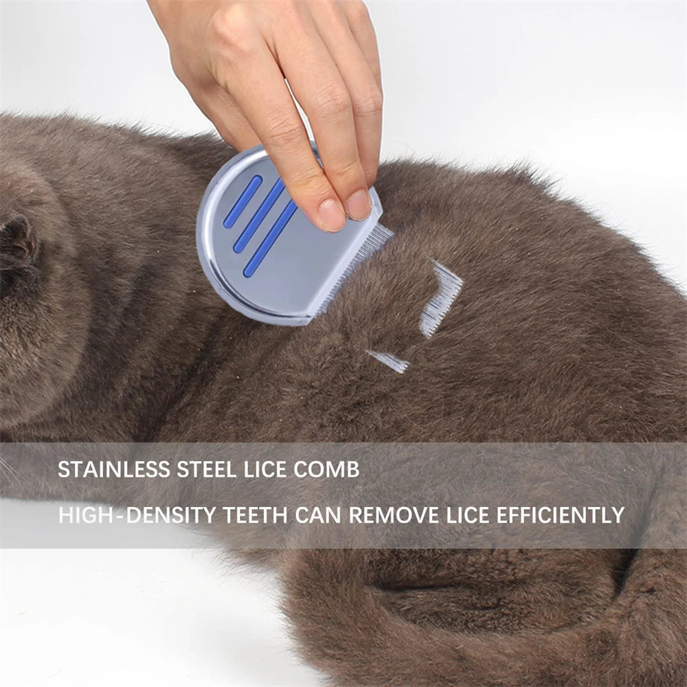 CowLost | tools-stainless-steel-flea-and-lice-comb-for-dogs-cats-and-adults |8