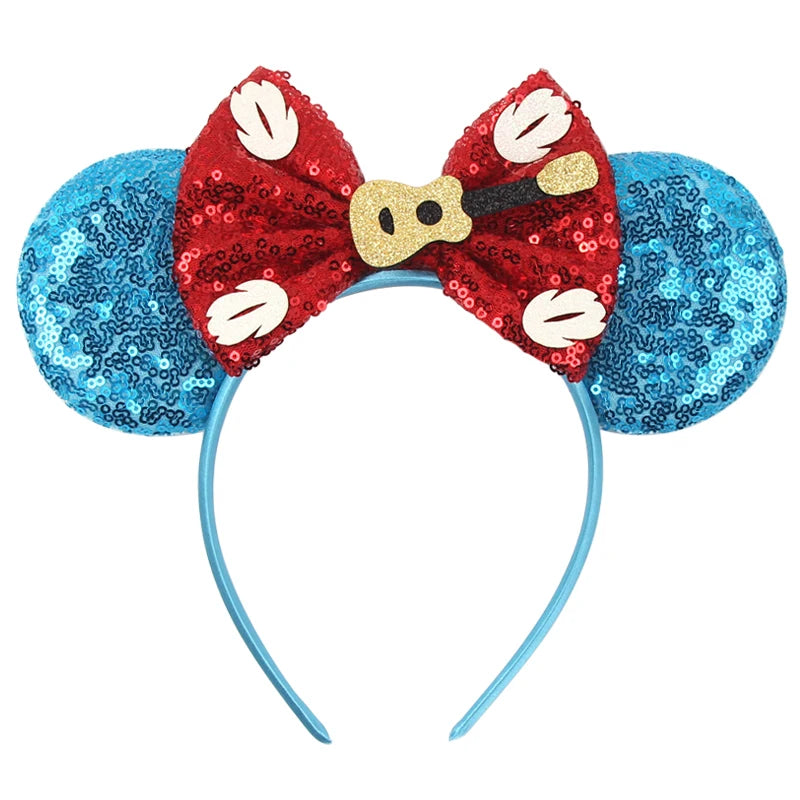 CowLost | cartoon-lilo-stitch-head-band-girls-sequins-bow-hairband |72